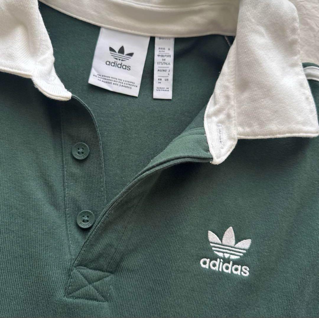 adidas ラガーシャツ　ポロシャツ