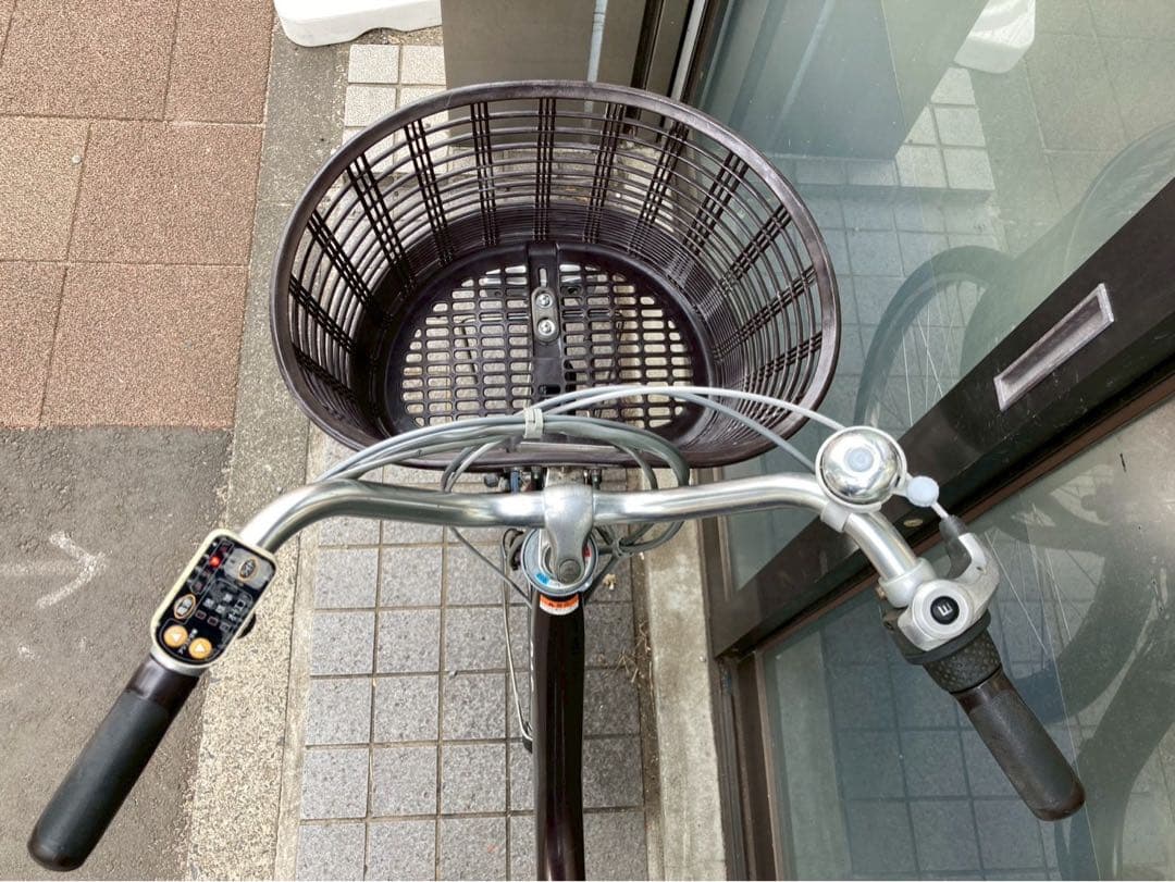 中古電動自転車 PAS 24インチ ブラウン 横浜