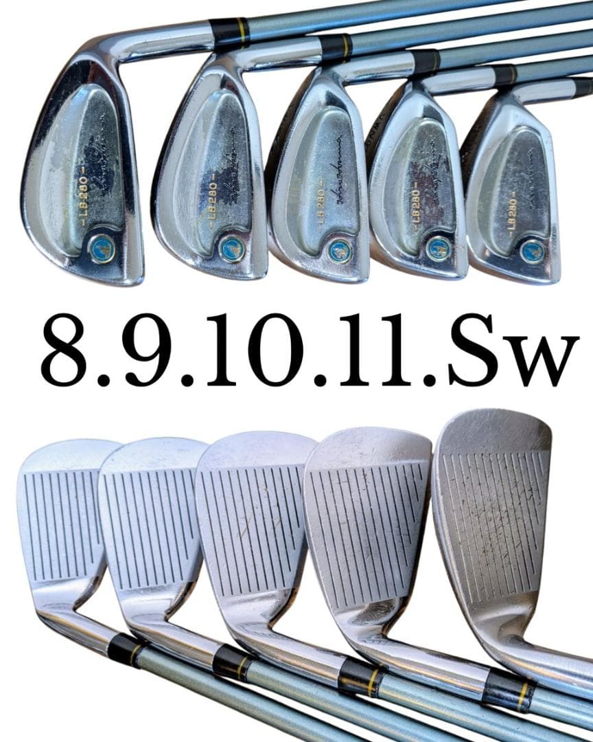 本間ゴルフ hiro honma 軟鉄アイアン LB-280 青モグラ 10本組