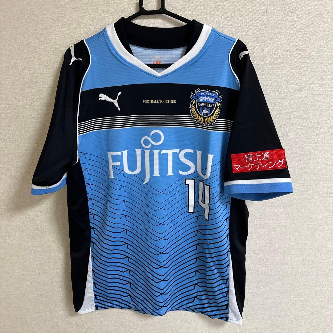 川崎フロンターレ 2013年ユニフォーム 中村憲剛 サイン入り XOサイズ