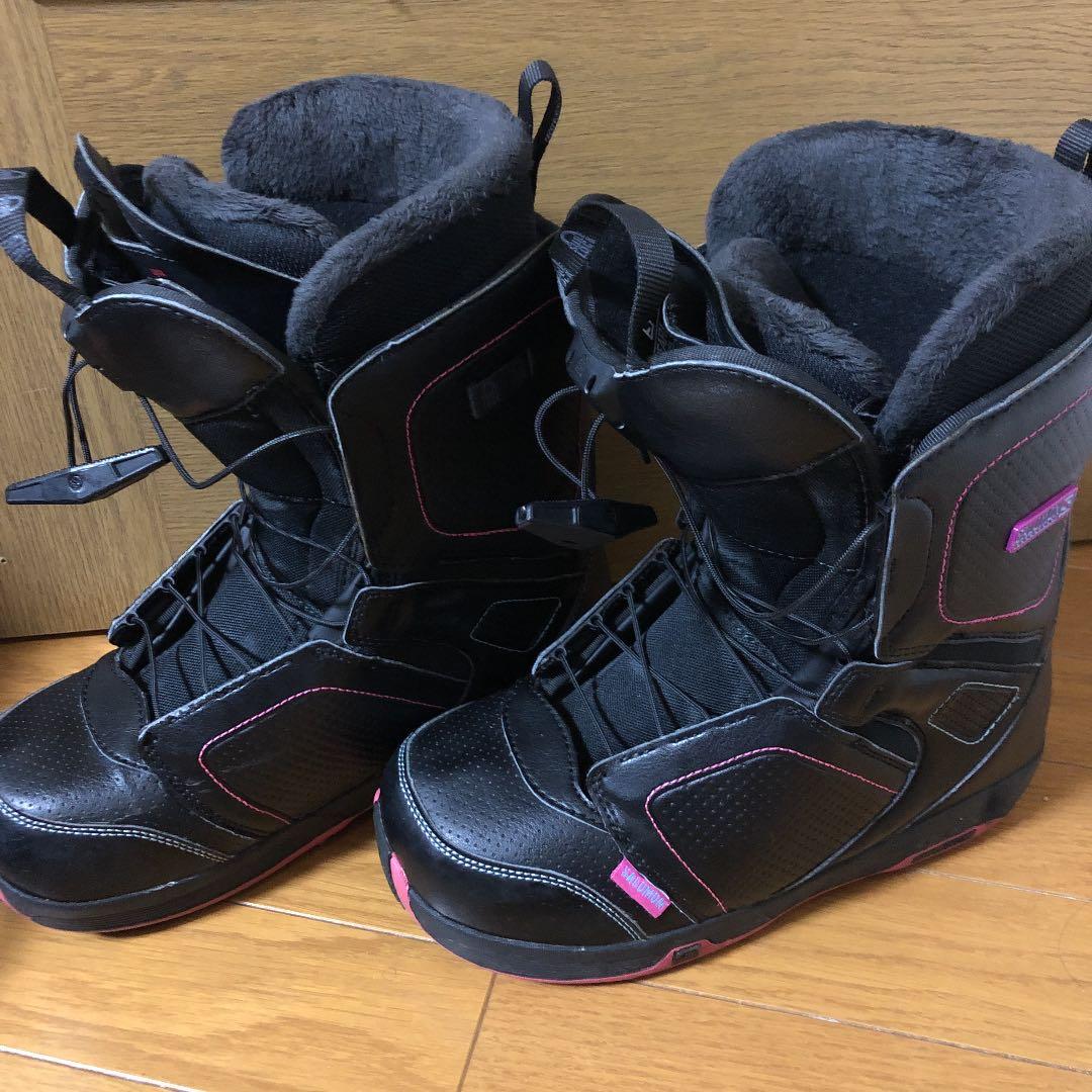 サロモン スノーボード ブーツ 24.5 cm グローブ ゴーグル レディース