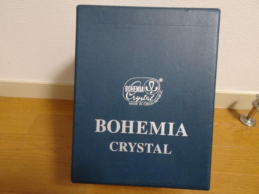 Bohemia glass　　ボヘミア　花瓶　ja-12
