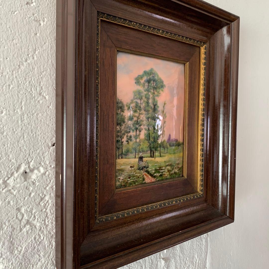 Émail de Limoges リモージュ琺瑯の絵画　骨董アンティーク