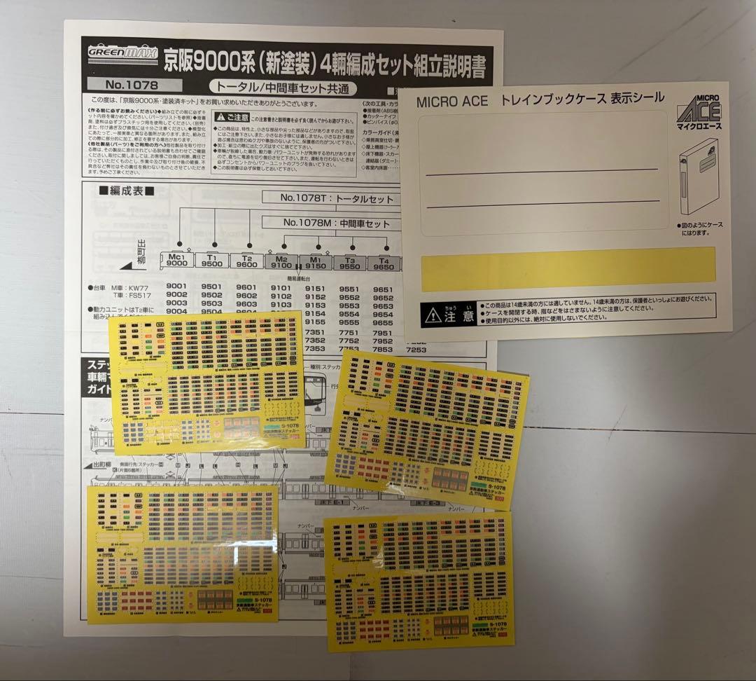 グリーンマックス　京阪　9000系　(新塗装) No.1078