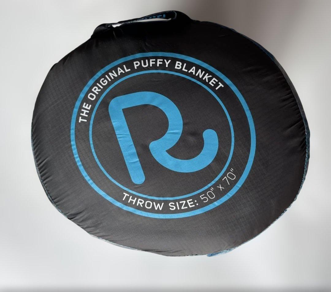 【新品】 RUMPL ランプル　アウトドア ブランケット　ブルー　マーブル　海