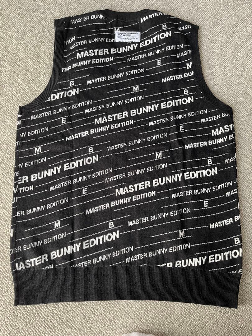 MASTER BUNNY EDITION セーター M ブラック　ベスト　ゴルフ