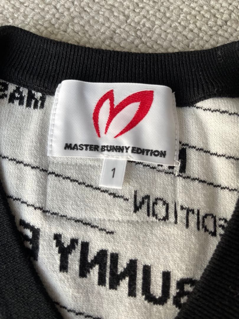 MASTER BUNNY EDITION セーター M ブラック　ベスト　ゴルフ