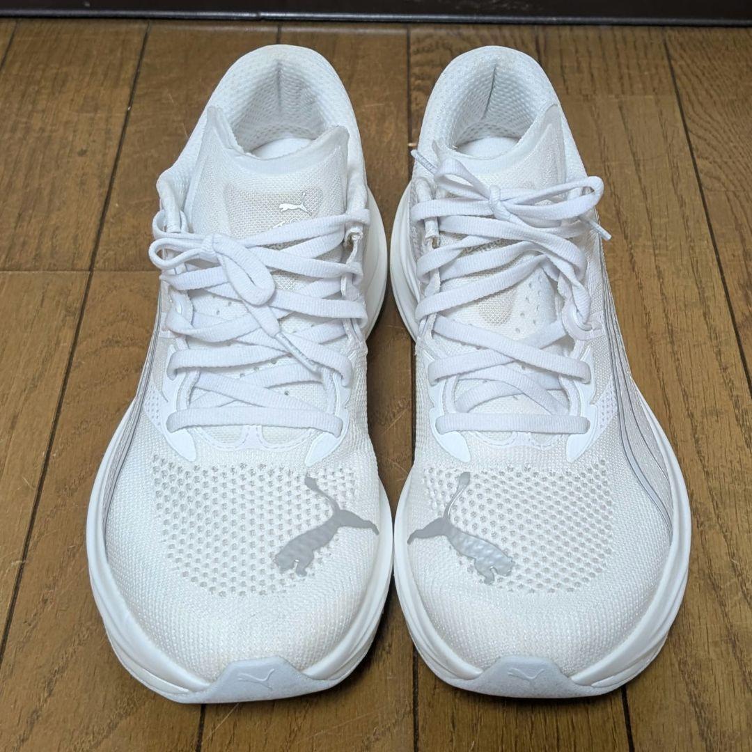 Puma ディヴィエイト ニトロ 3 メンズ 28cm ホワイト プーマ
