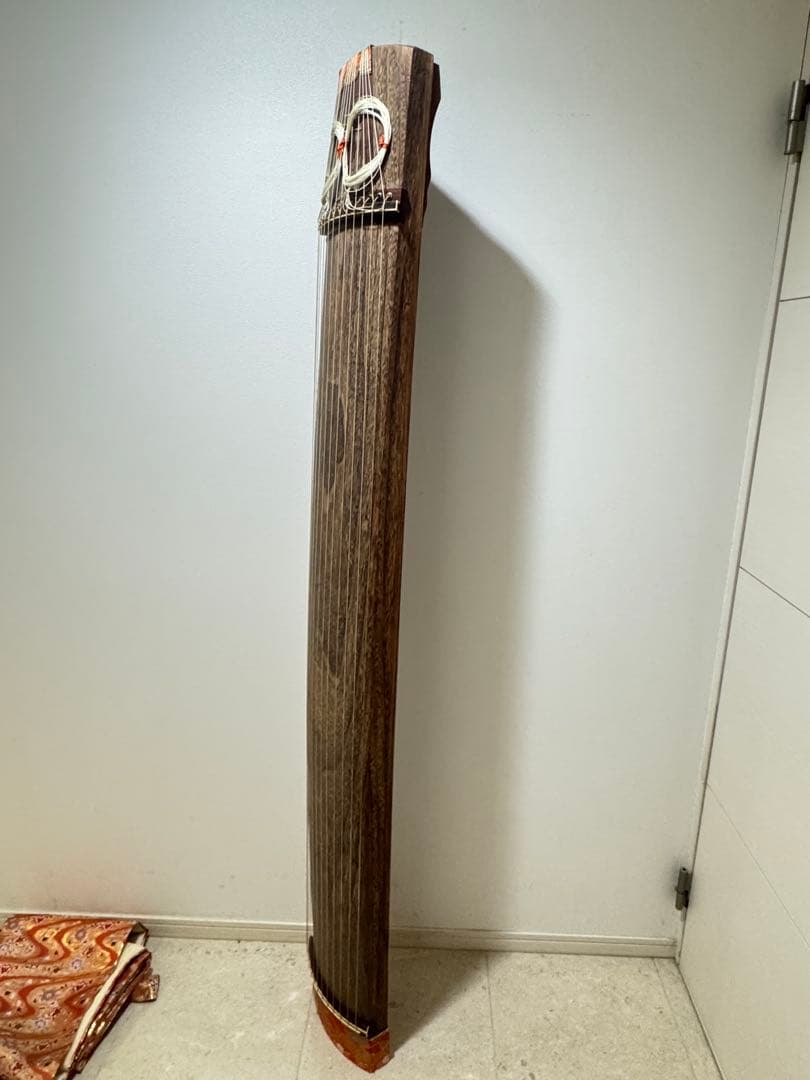 13弦 琴 お琴 和楽器 全長182cm 布包み付 伝統楽器 木目良好