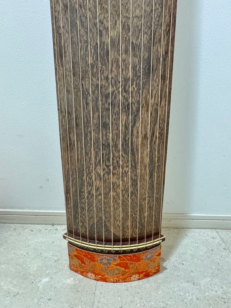 13弦 琴 お琴 和楽器 全長182cm 布包み付 伝統楽器 木目良好