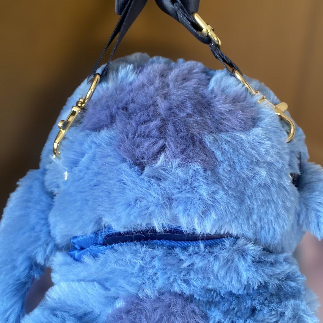 上海ディズニー正規品　スティッチ　ぬいぐるみポシェットショルダーバッグ