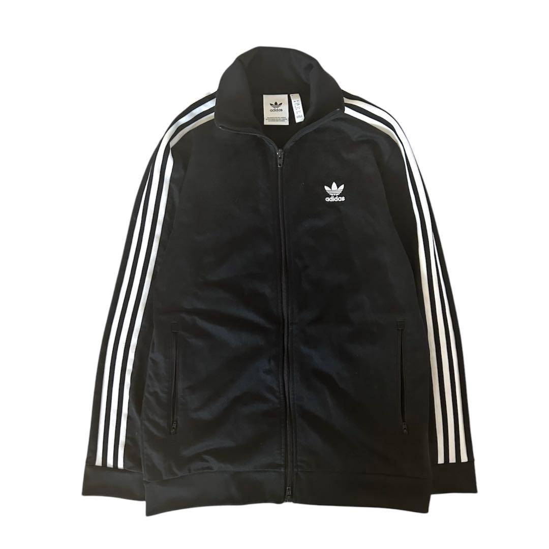 adidasアディダス 黒　ジャージ　ジップアップパーカー