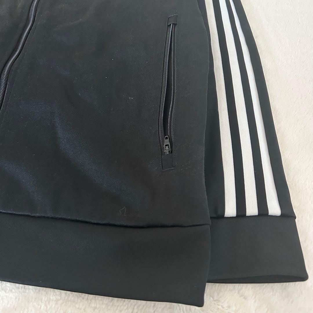 adidasアディダス 黒　ジャージ　ジップアップパーカー