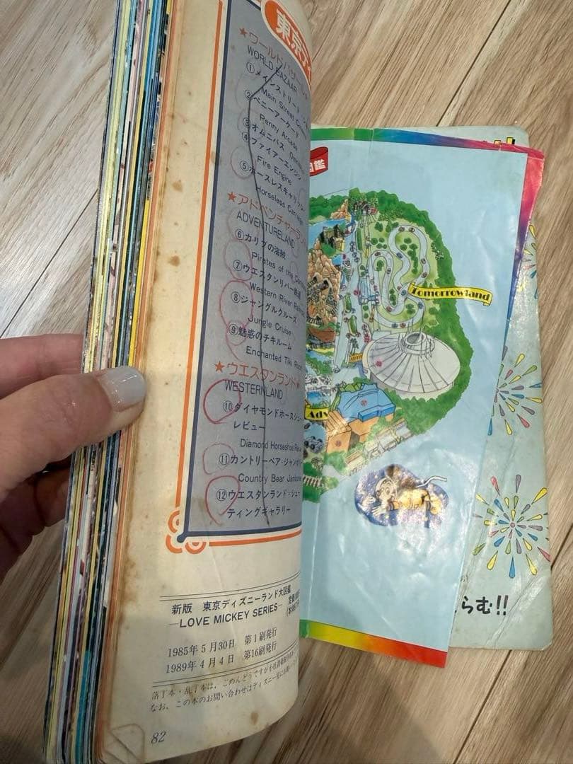 レア　昭和　ディズニーランド大図鑑　 ポストカード