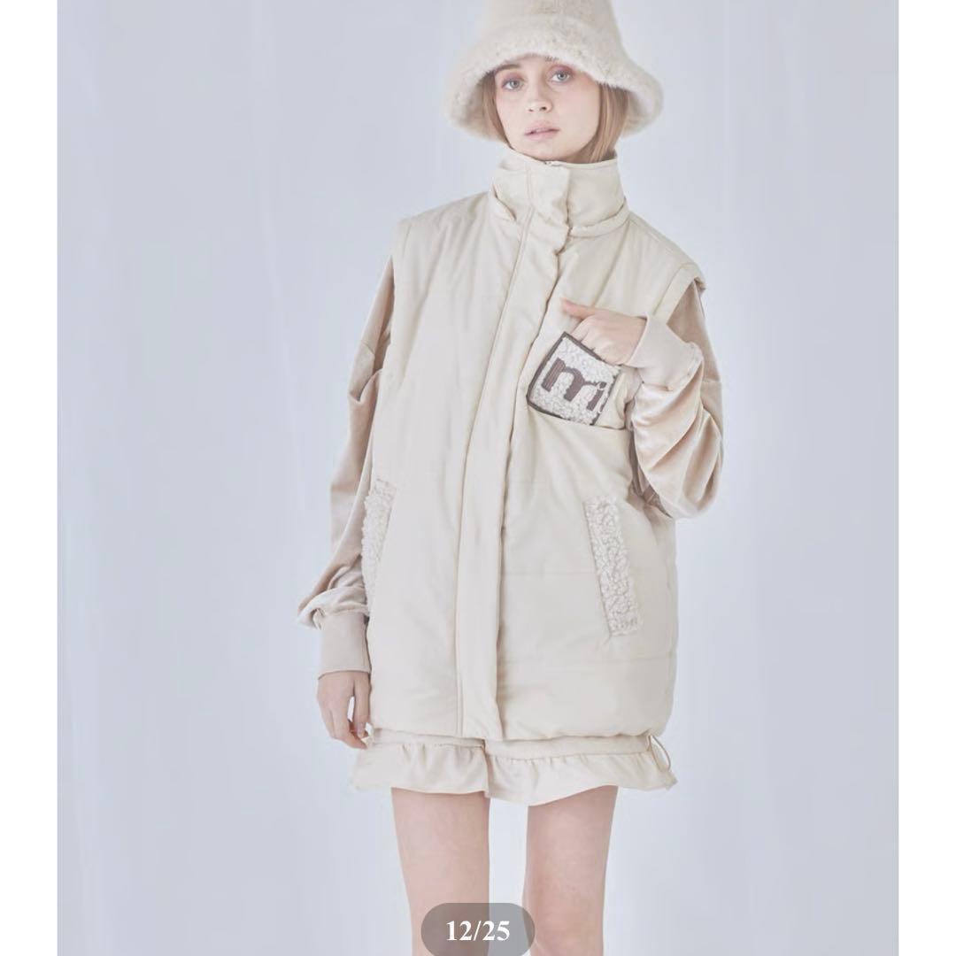 完売品 ミヌエール unisex down jacket (ivory)