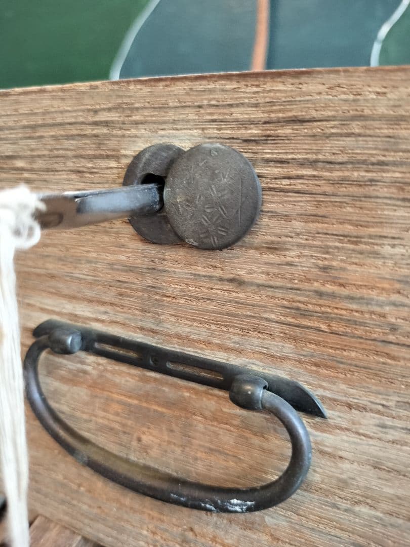 1930年鍵付き引き出し3セット　桐箪笥　昭和レトロ箱