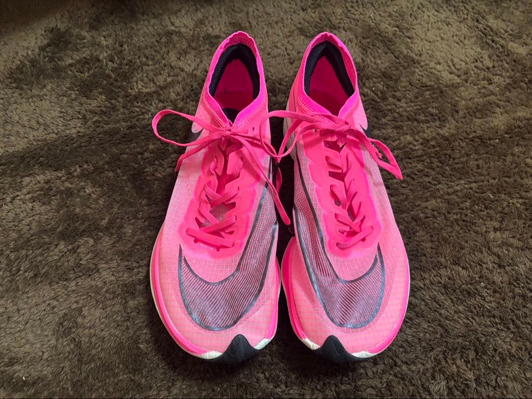 Nike ZOOMX VAPORFLY NEXT％　27cm ピンク 収納袋付き