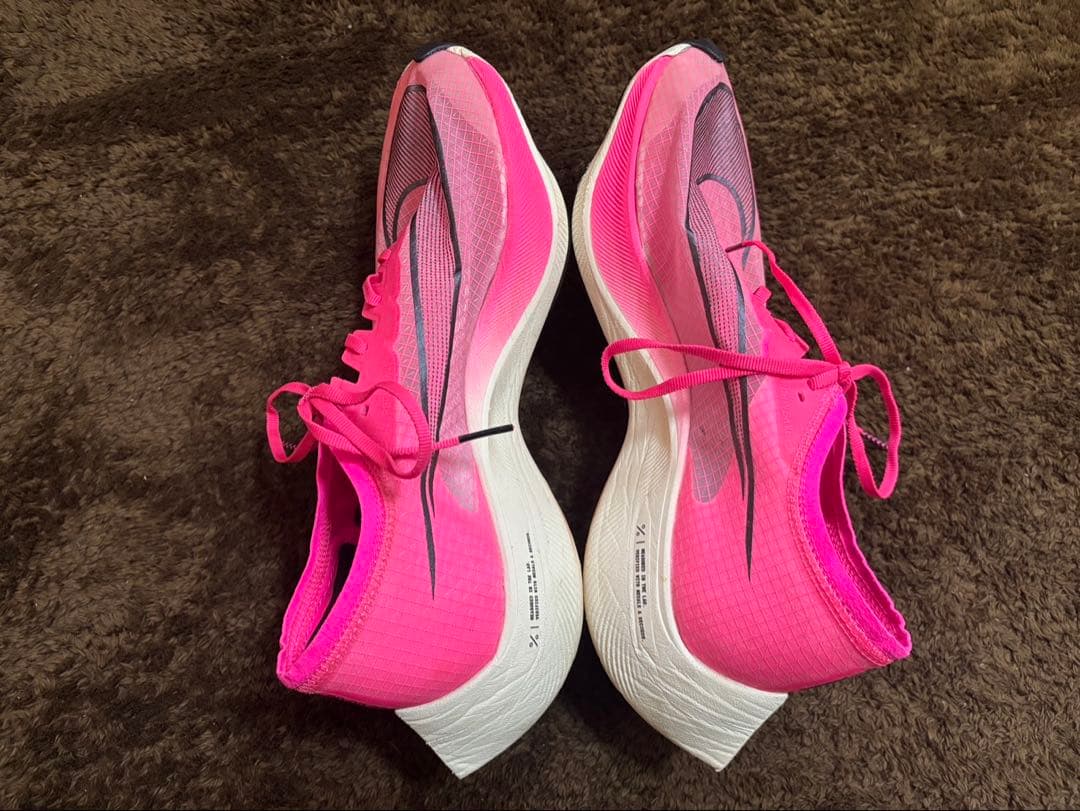 Nike ZOOMX VAPORFLY NEXT％　27cm ピンク 収納袋付き