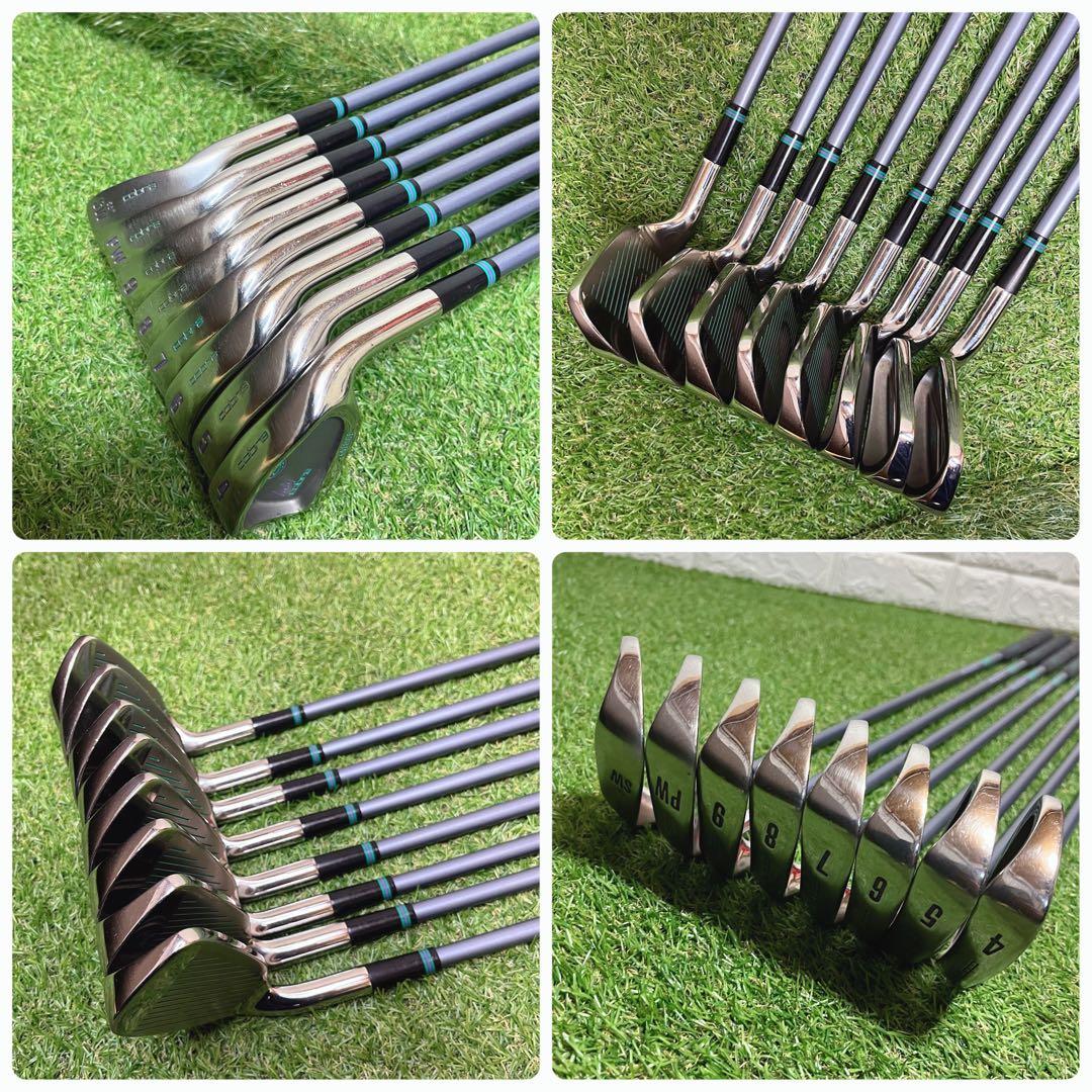 美品 コブラ他 初心者に優しいセット レディースゴルフクラブ12本セット
