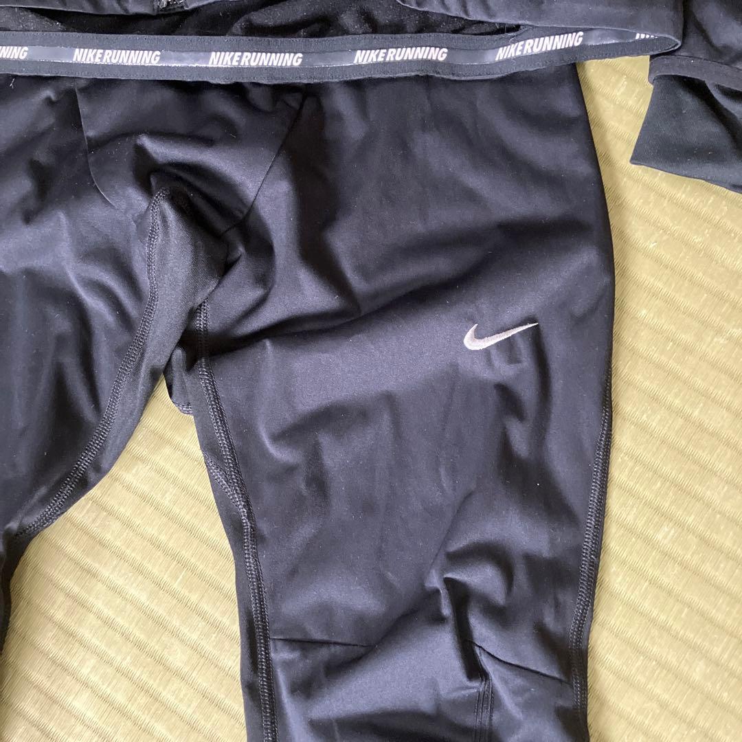NIKEランニングウェア　ジャケット&タイツ　DRIFIT 反射テープ