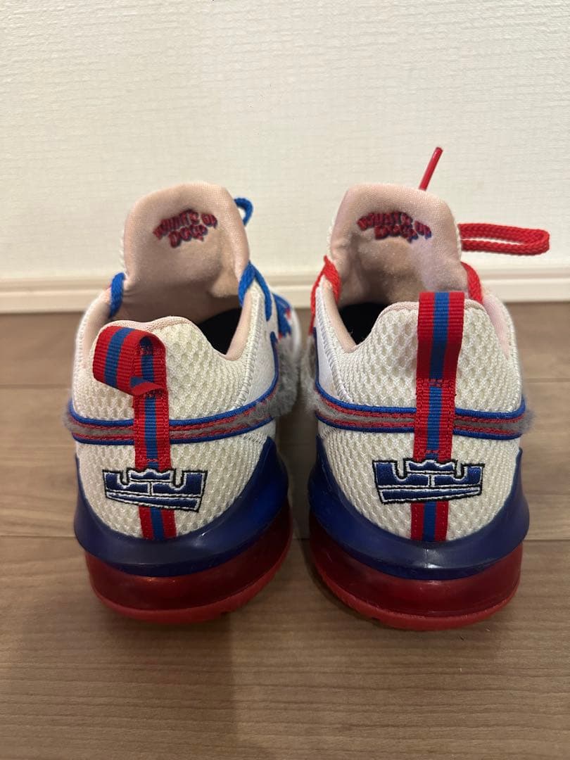 Lebron 17 low 26.5 Nike ホワイト/レッド/ブルー
