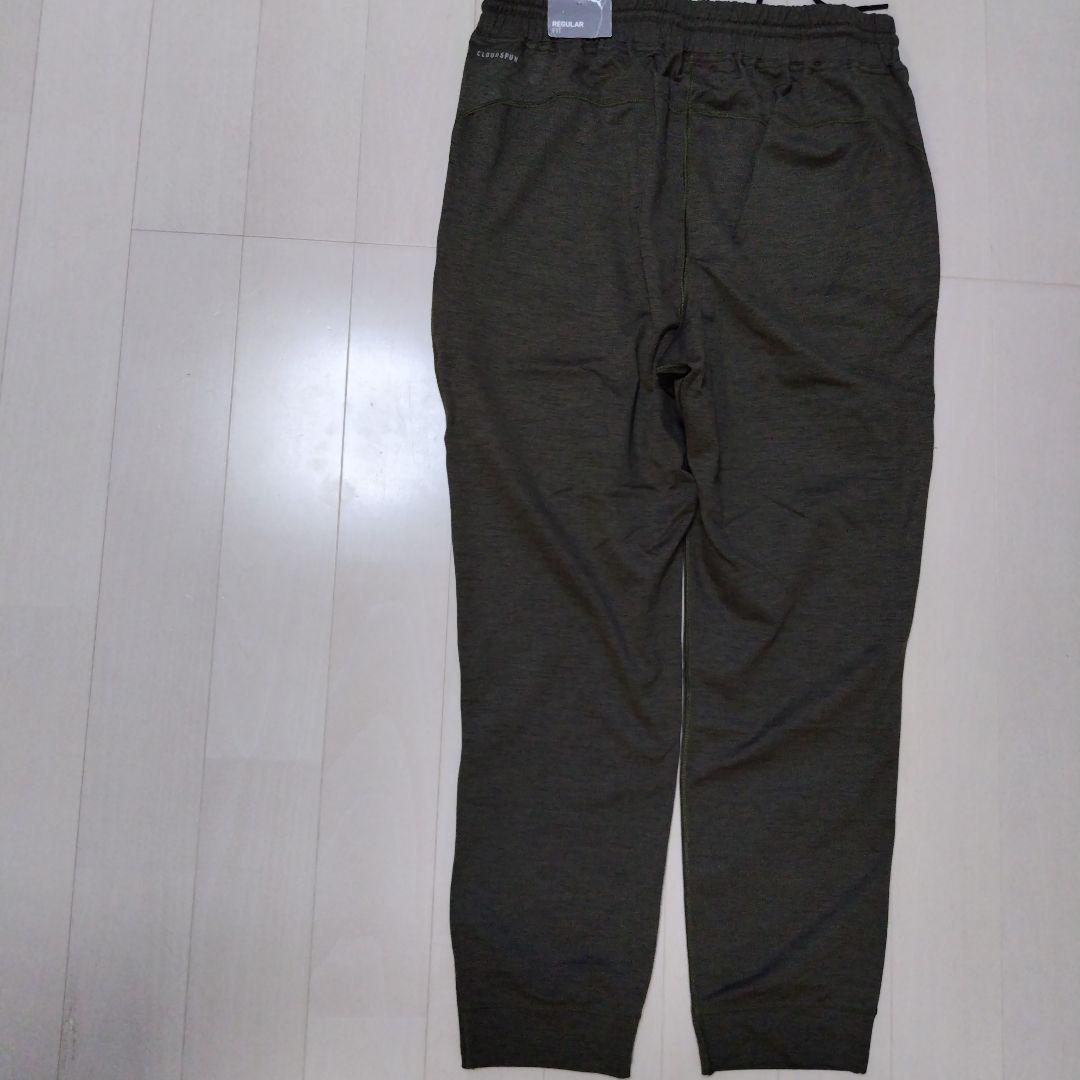 PUMA オリーブグリーン ジャージパンツ レギュラーフィット　XL
