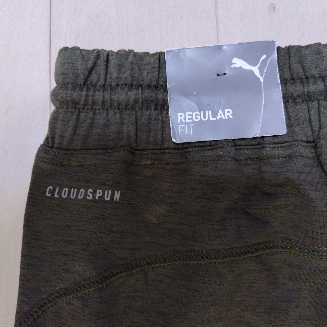 PUMA オリーブグリーン ジャージパンツ レギュラーフィット　XL