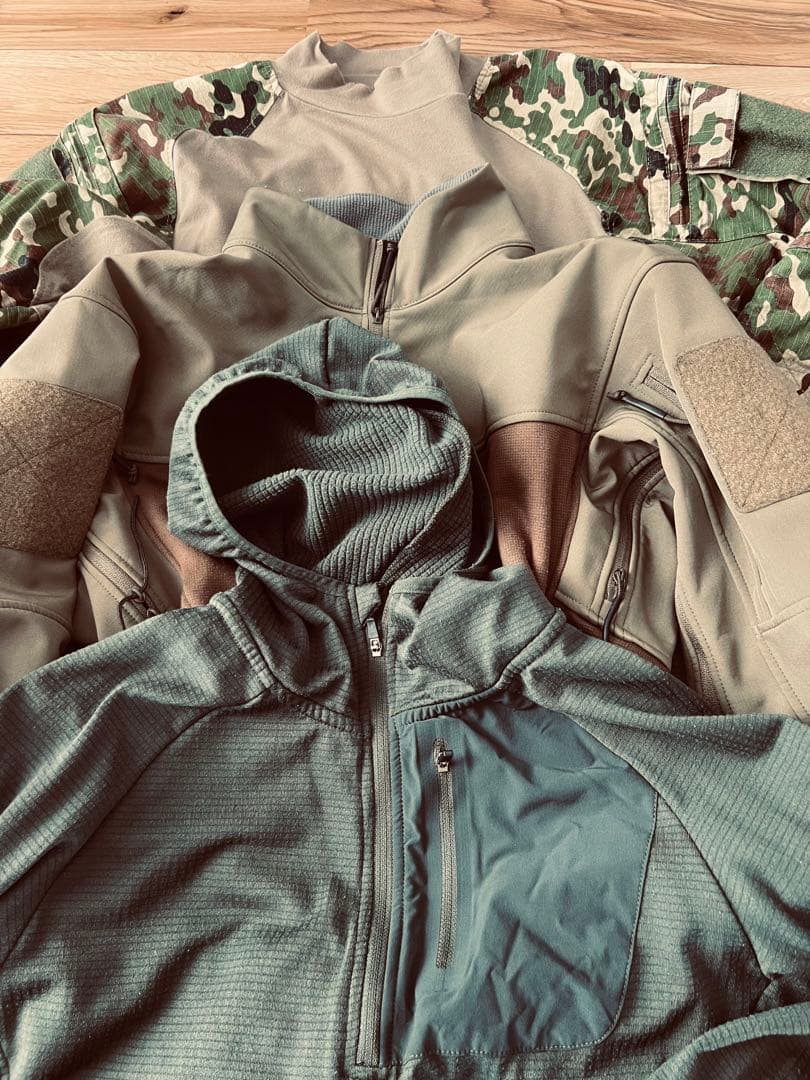タクティカルジャケット三点セット！コンバットシャツ防寒ミッドレイヤCrye戦闘服