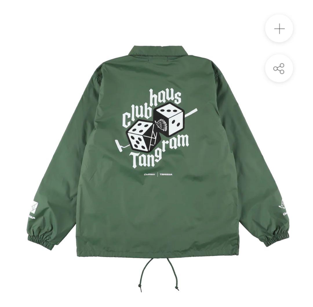 CLUBHAUS × TANGRAM DICE COACH JACKET