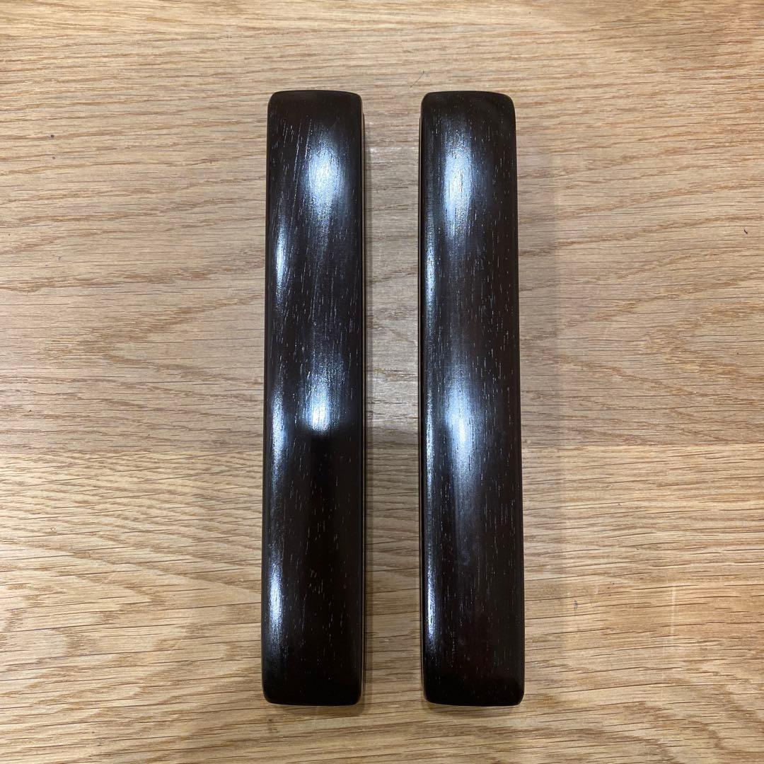 拍子木　紫檀　６.５寸(19.5cm)