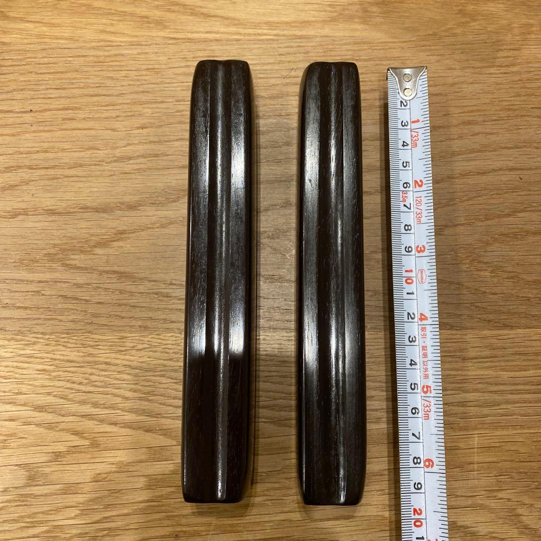 拍子木　紫檀　６.５寸(19.5cm)