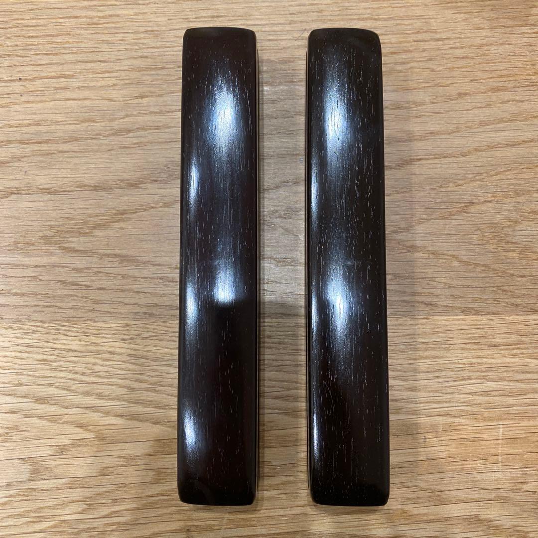 拍子木　紫檀　６.５寸(19.5cm)