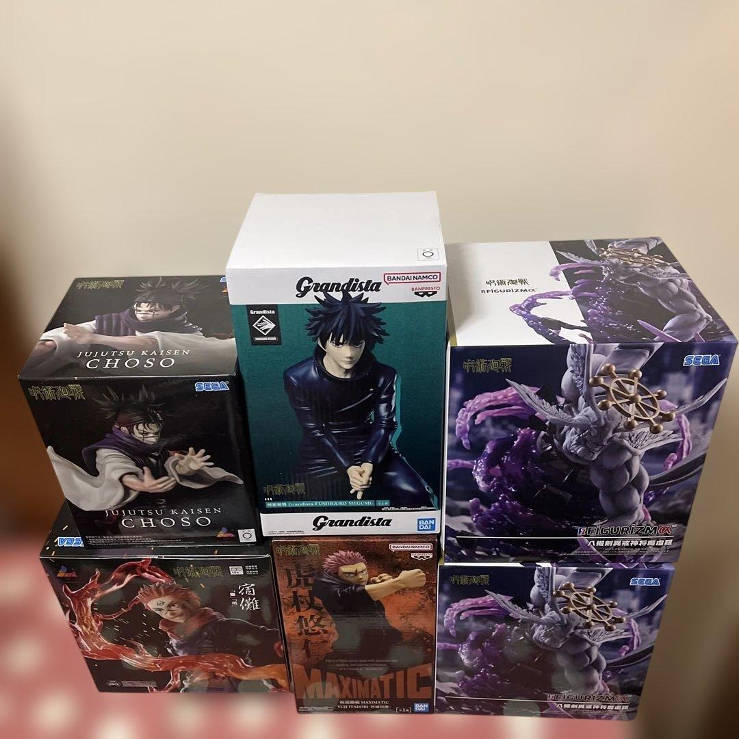 呪術廻戦/八握剣異戒神将魔虚羅×2、宿儺、虎杖悠二、伏黒恵/５点セット