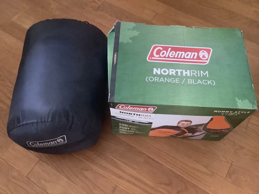 【美品】Coleman コールマン ノースリム マミー型 寝袋