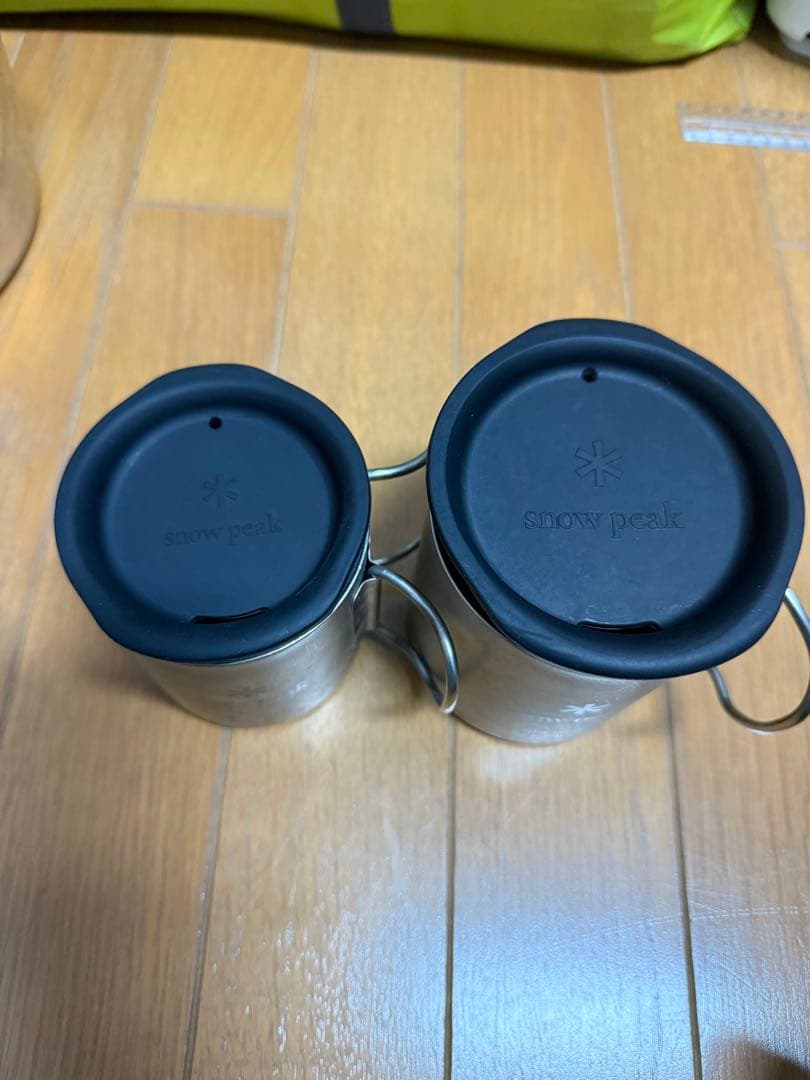  peak チタン ダブル　カップ 300ml 450ml セット