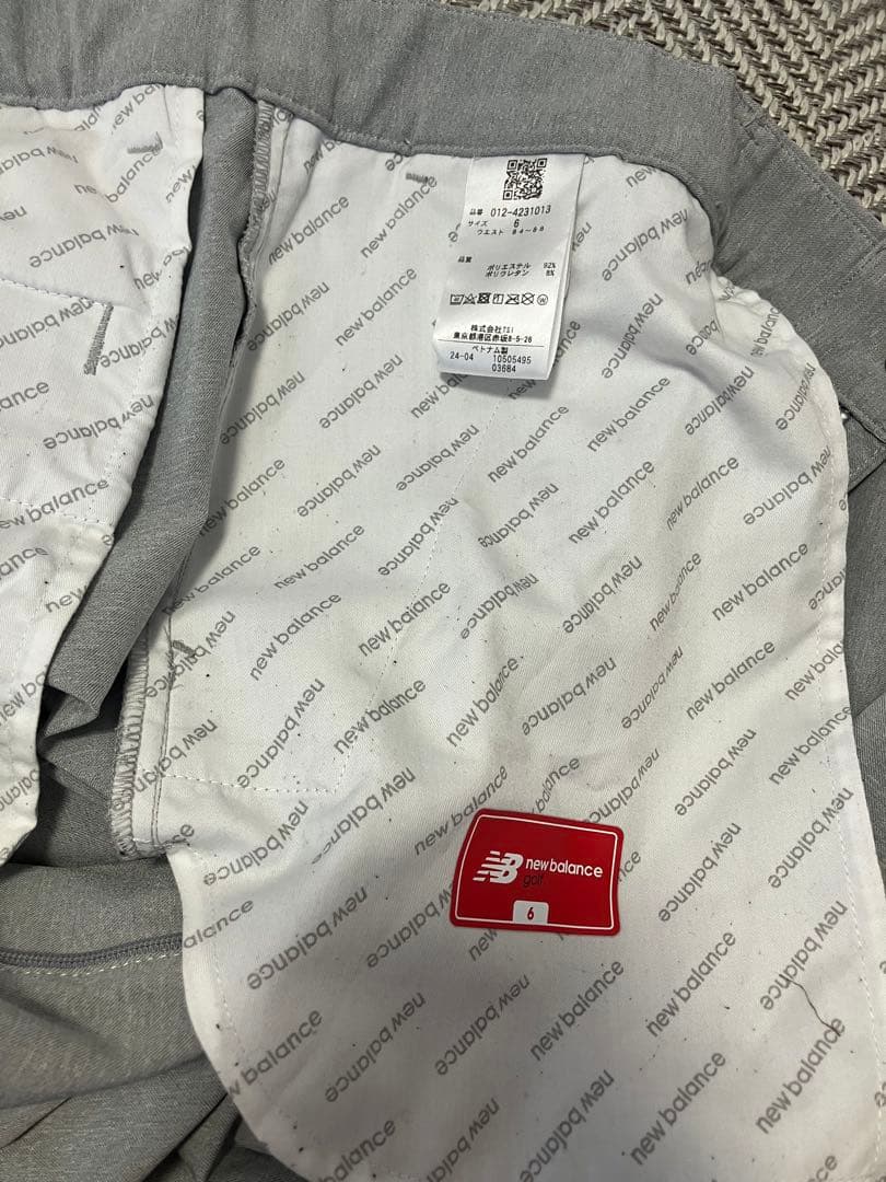 【美品】New Balance ゴルフパンツ グレー