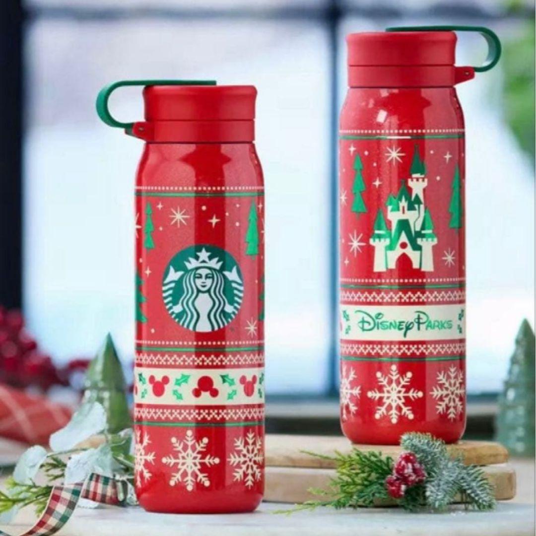 アメリカ ディズニーパーク × STARBUCKS ホリデータンブラー 水筒