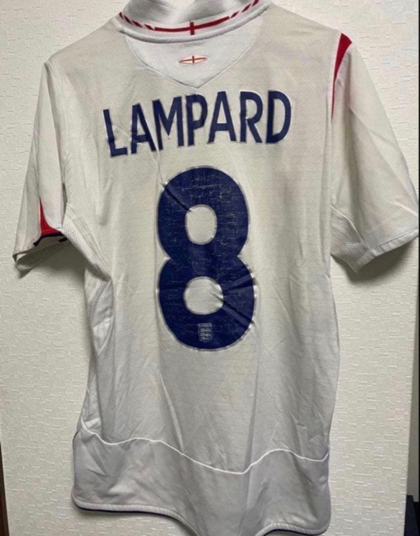 『レア』アンブロ　イングランド代表 ランパード　サッカーシャツ　38サイズ