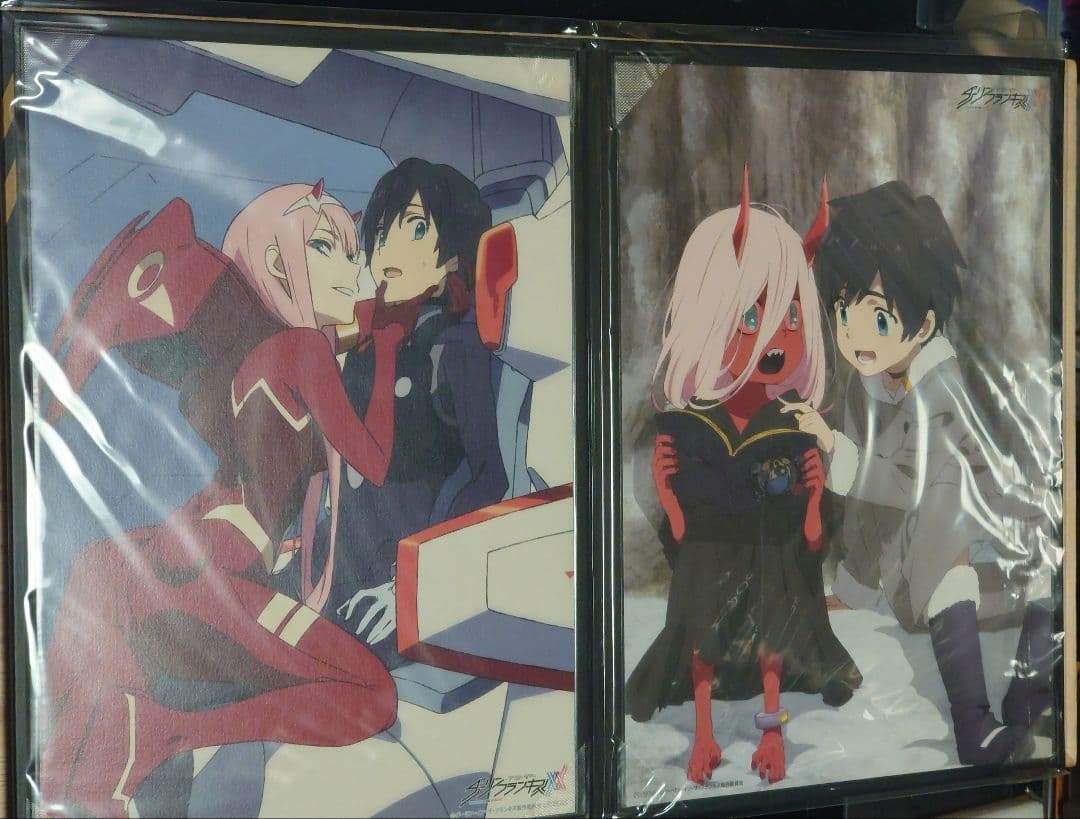 ダリフラ アニメイト全巻購入特典ポートレート＆フォルダ アマゾン布ポスター付き