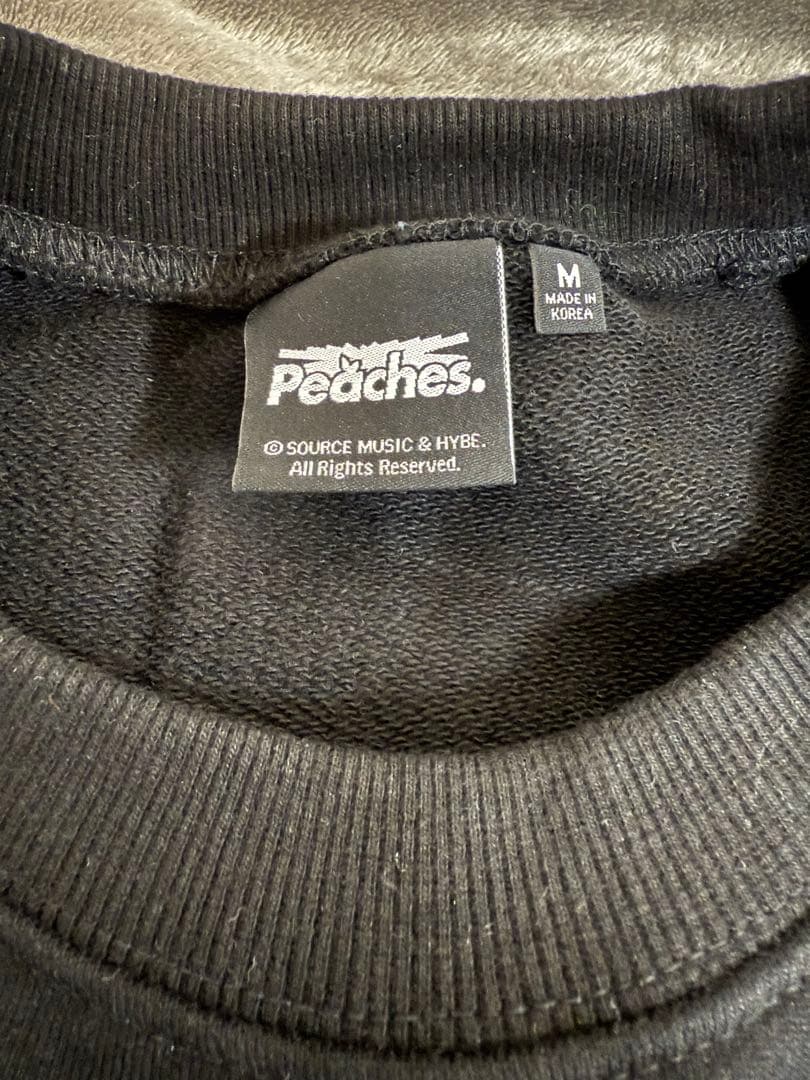 Peaches. ブラック スウェット Mサイズ