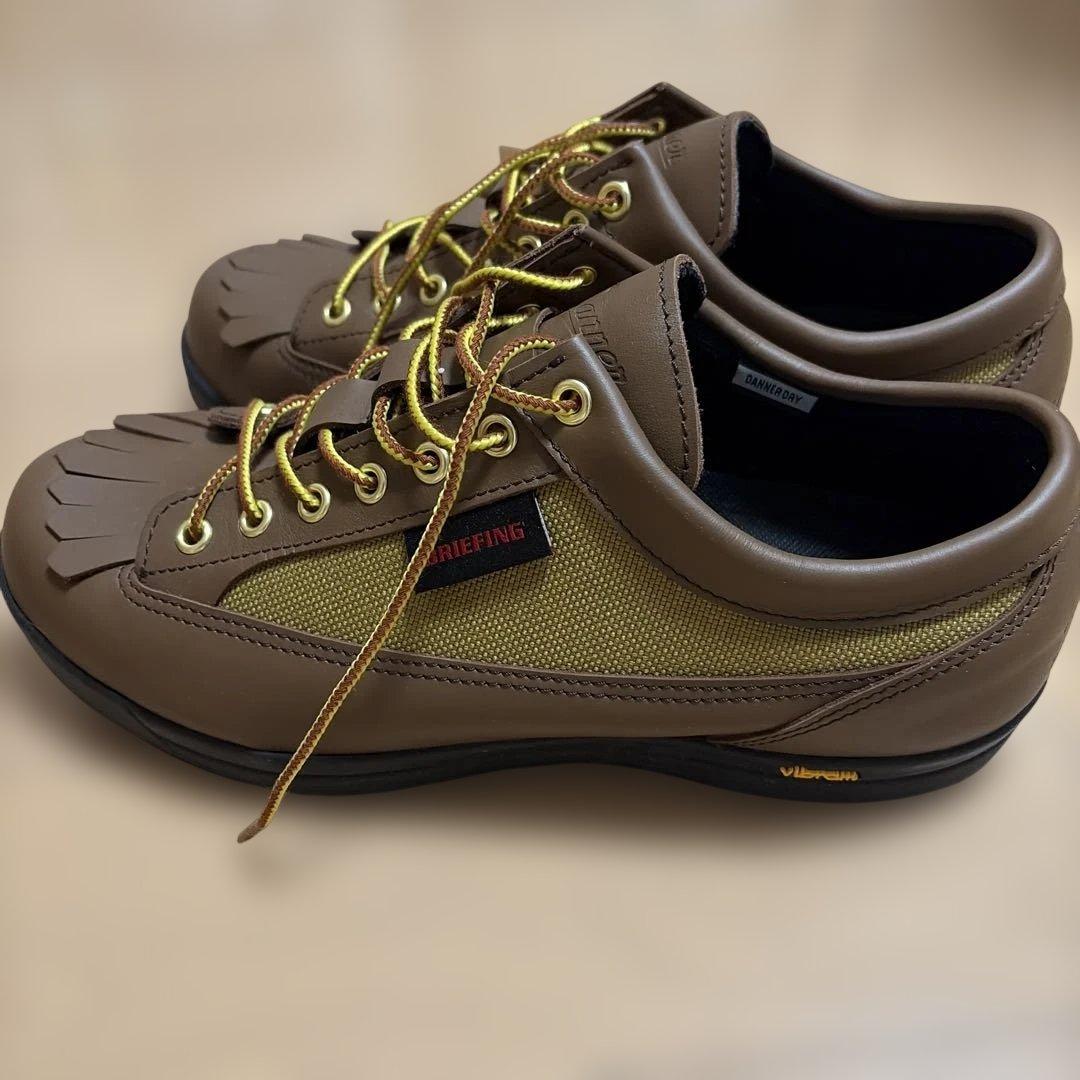 【未使用】ブリーフィング　Danner ブラウン ゴルフシューズ　26.5