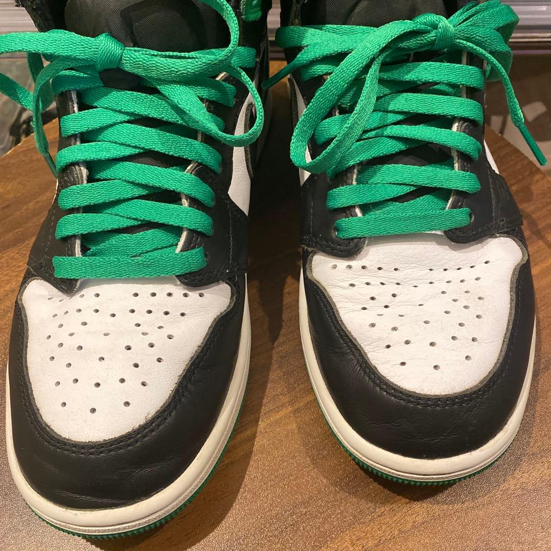 NIKE Air Jordan 1 ブラック/ホワイト/グリーン　26.5cm