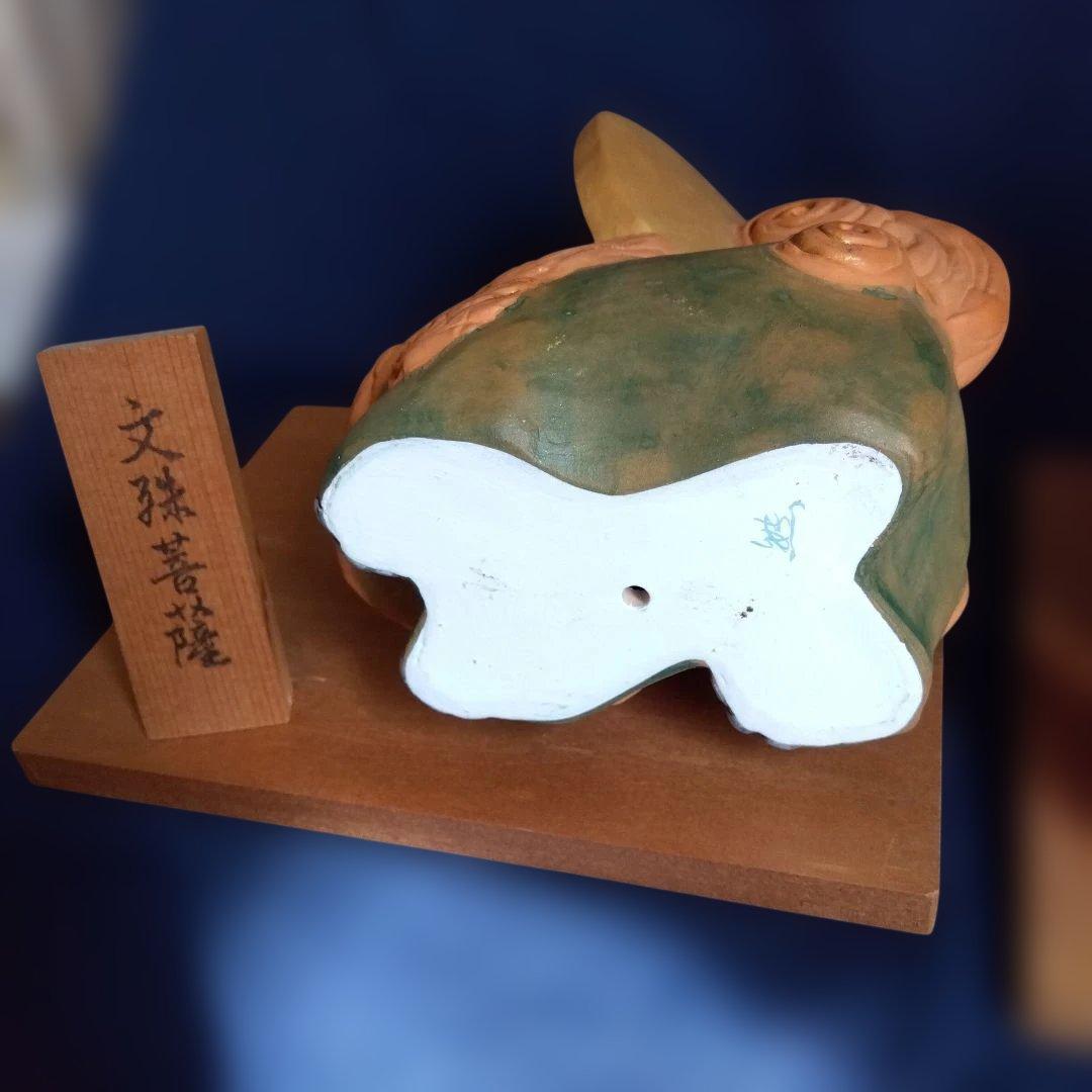 伝統工芸　博多人形　希少　文殊菩薩＆普賢菩薩