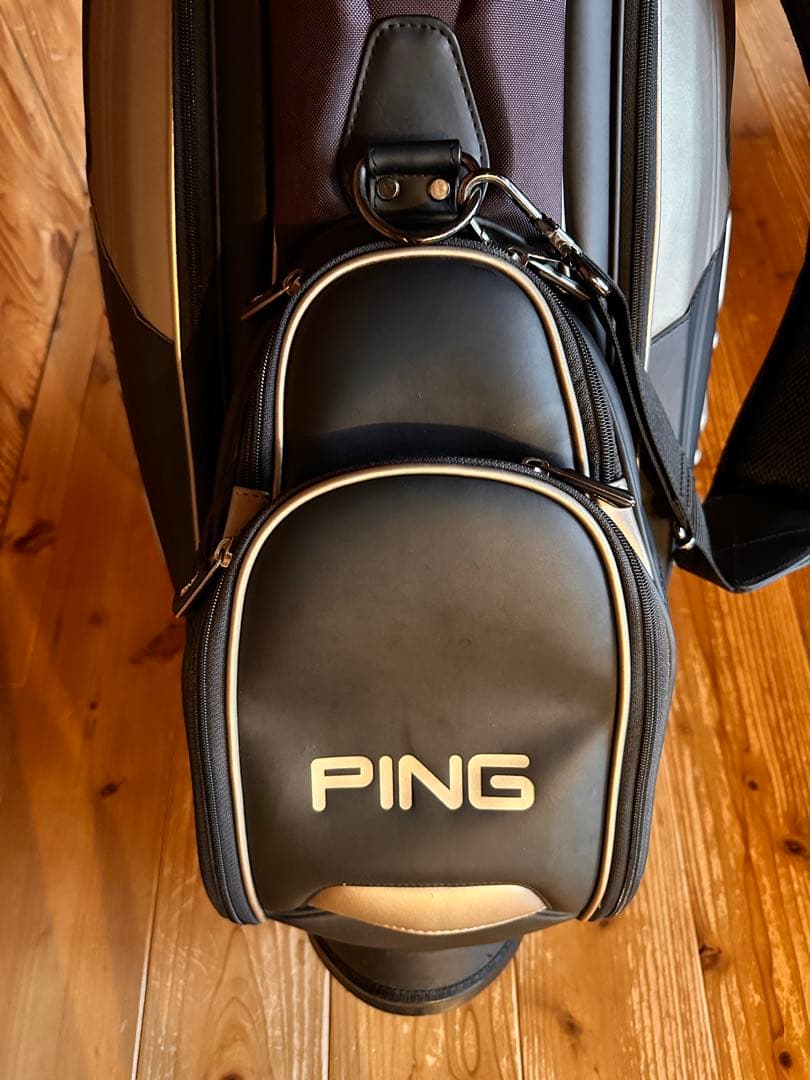 PING スタンドキャディバッグ 防水カバー付き