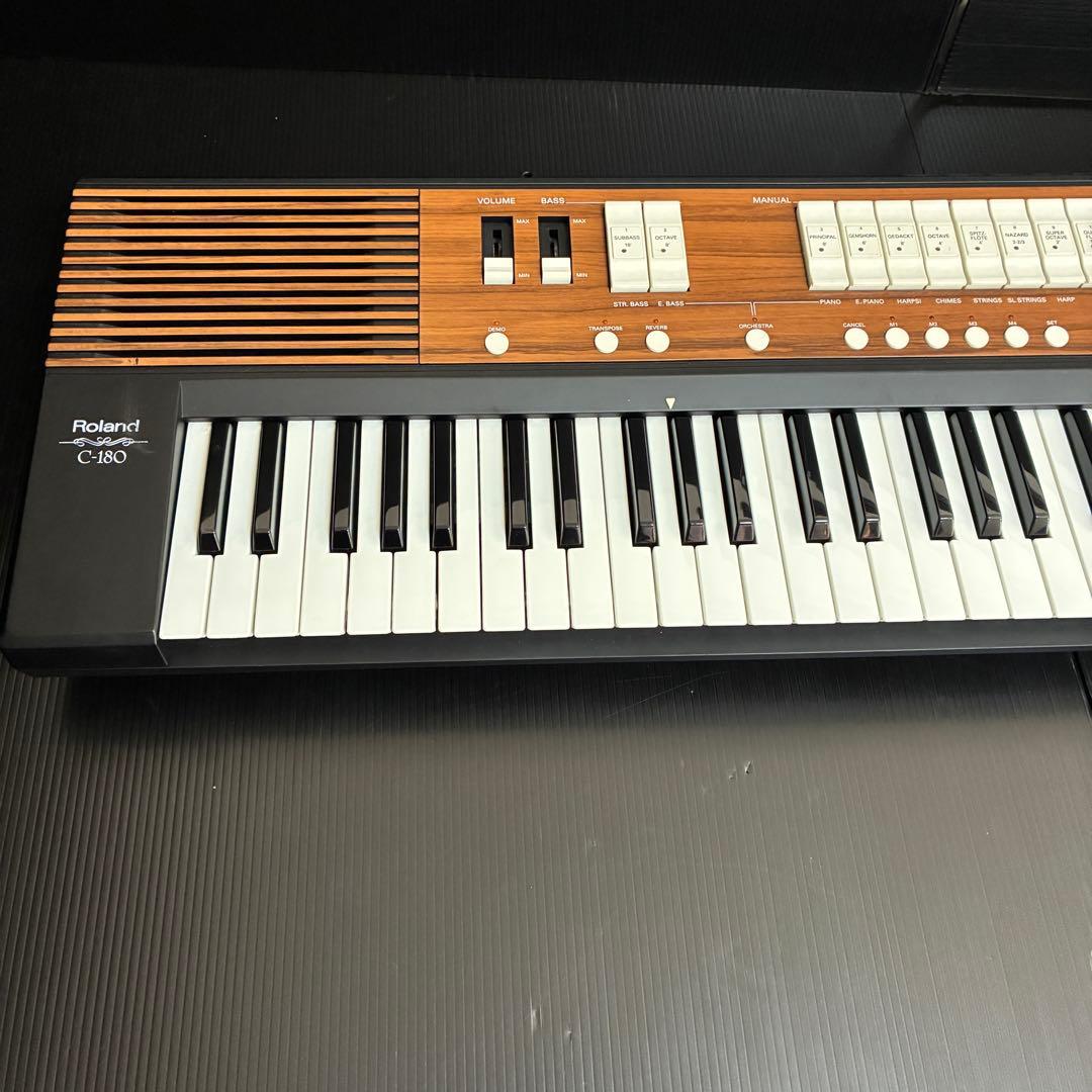 希少 綺麗 ローランド C-180 クラシックオルガン 完全動作品 ポータブル