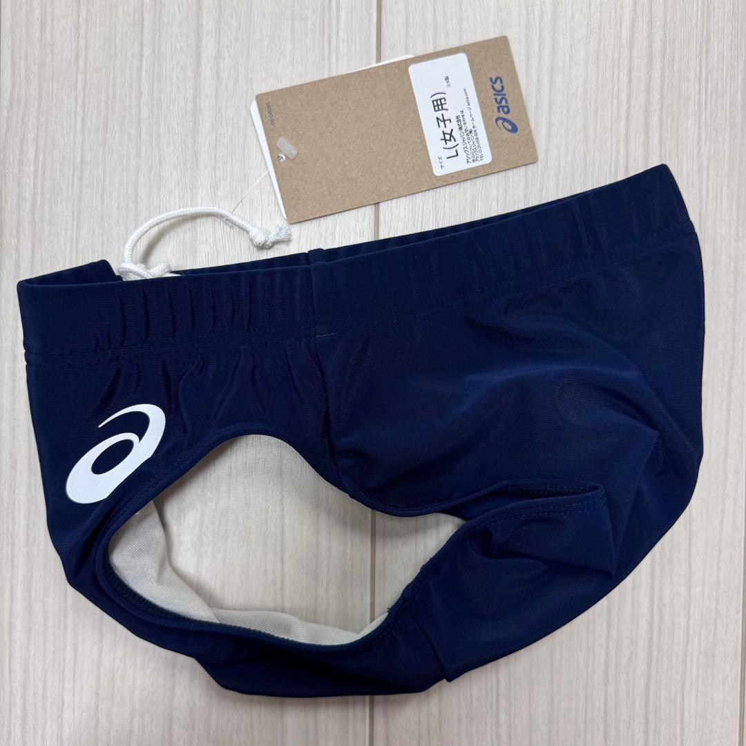 アシックス　女子陸上レーシングショーツ　Lサイズ　ネイビー単色　新品