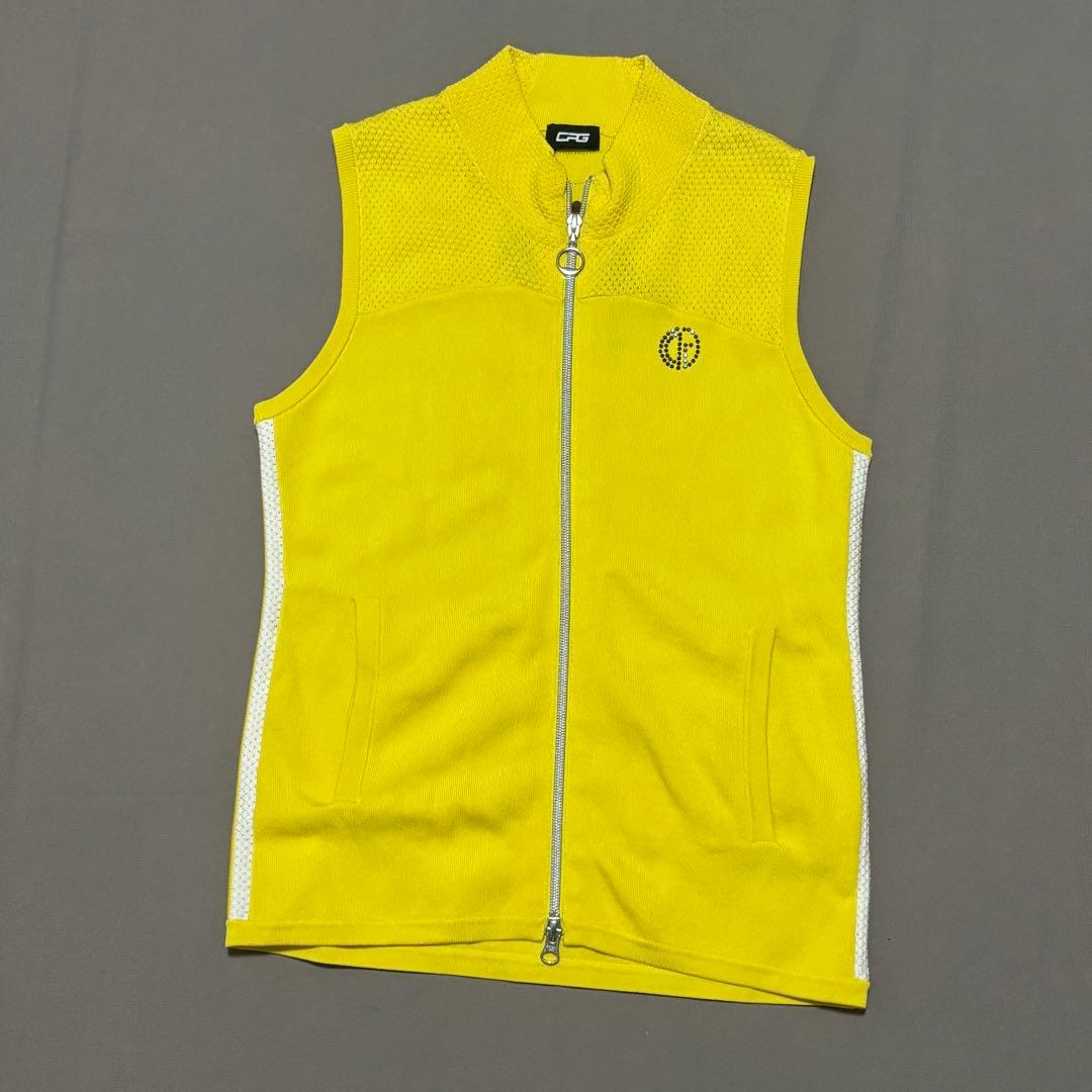 CPG GOLFジーピージー メッシュニットベスト&スカート上下セットアップ M