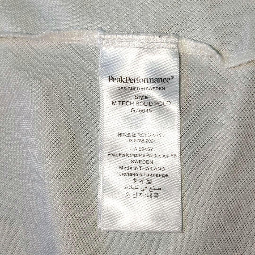 【極美品】ピークパフォーマンス M Tech Solid PoloゴルフウェアS