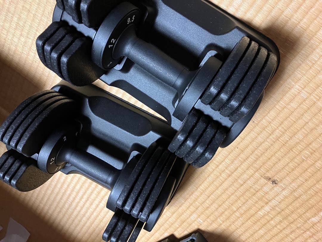 ダンベル　MOJEER 可変式ダンベル 12kg 2個セット