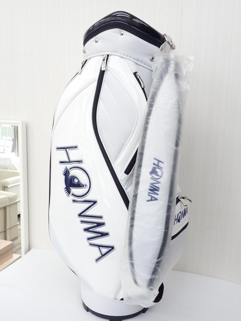 未使用 保管品 HONMA 本間ゴルフ 5分割　エナメル調　キャディバッグ　a